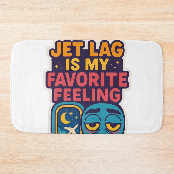 Item preview, Jetlag Is My Favorite Feeling Adventure Vintage Travel designed and sold by Retro-Anime9.