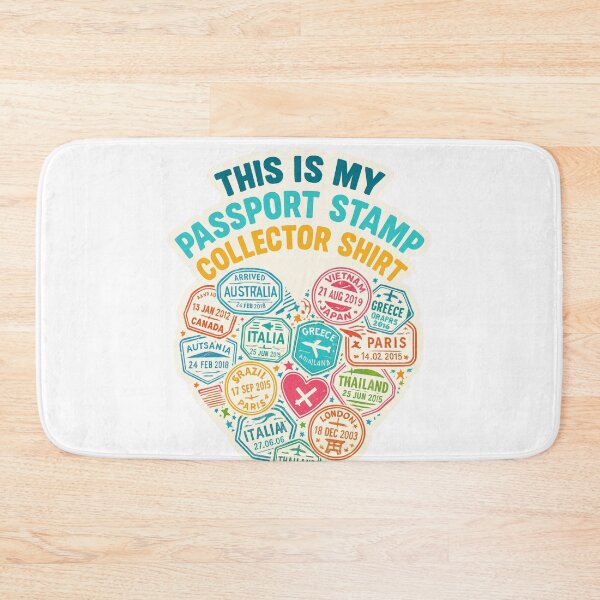 Item preview, This Is My Passport Stamp Collector Shirt Adventure Vintage Travel designed and sold by Retro-Anime9.