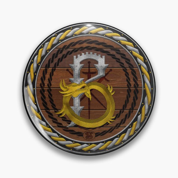 Item preview, Letter B of the Dragonfont Initial Capital Monogram on Shield Frame Gold and Silver 2 designed and sold by Swabcraft.