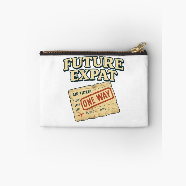 Item preview, Future Expat One Way Ticket Adventure Vintage Travel designed and sold by Retro-Anime9.