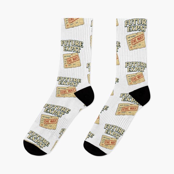 Item preview, Future Expat One Way Ticket Adventure Vintage Travel designed and sold by Retro-Anime9.