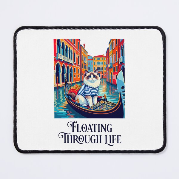 Item preview, Floating Through Life Venice Gondola Cat designed and sold by Quillway.