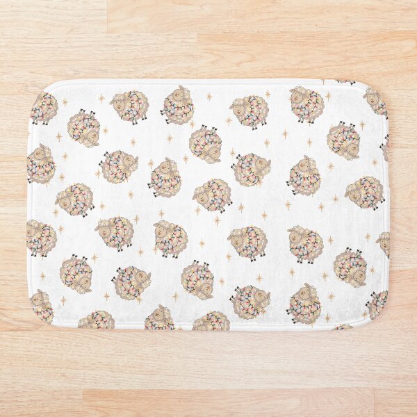Item preview, Cute Christmas Sheep Pattern designed and sold by TherezaDesign.