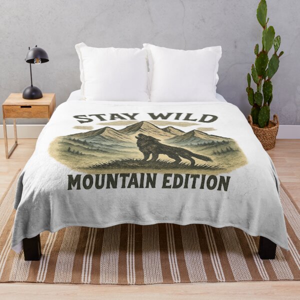 Item preview, Stay Wild: Mountain Edition Adventure Vintage Travel designed and sold by Retro-Anime9.