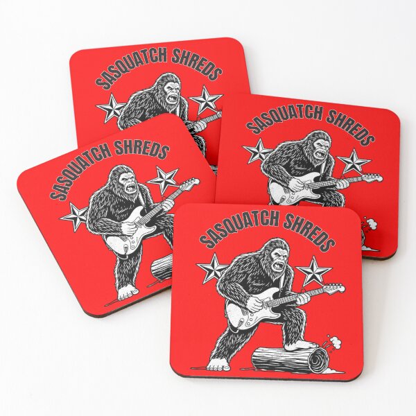 Item preview, **SASQUATCH SHREDS Funny Bigfoot Guitar T-Shirt designed and sold by Searching ideas.