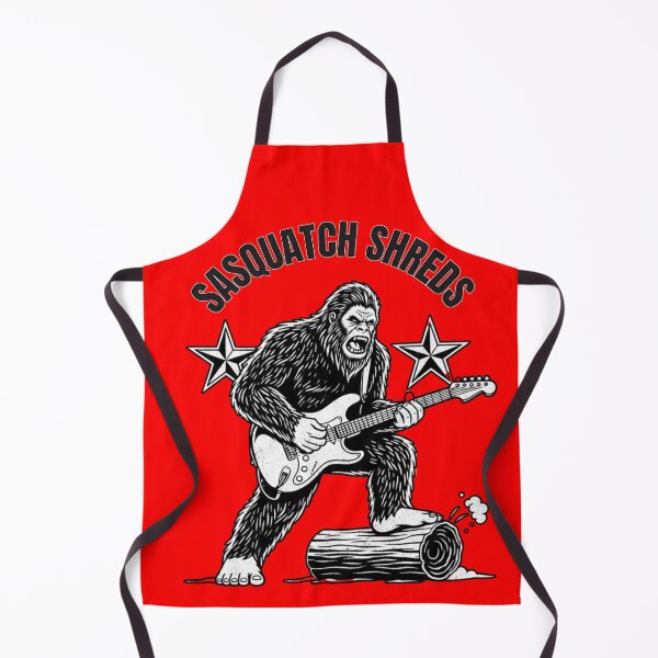 Item preview, **SASQUATCH SHREDS Funny Bigfoot Guitar T-Shirt designed and sold by Searching ideas.