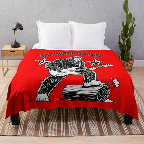Item preview, **SASQUATCH SHREDS Funny Bigfoot Guitar T-Shirt designed and sold by Searching ideas.
