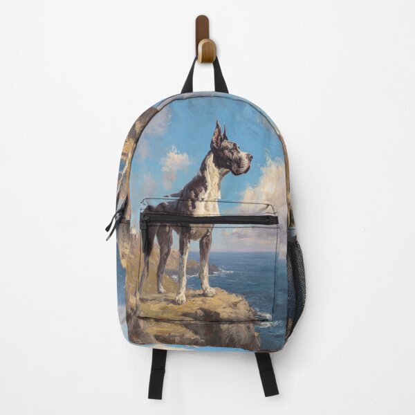Item preview, A noble Great Dane standing proudly on a cliff overlooking the sea, Dogs in Motion designed and sold by CDC40.