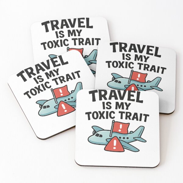 Item preview, Travel Is My Toxic Trait Adventure Vintage Travel designed and sold by Retro-Anime9.