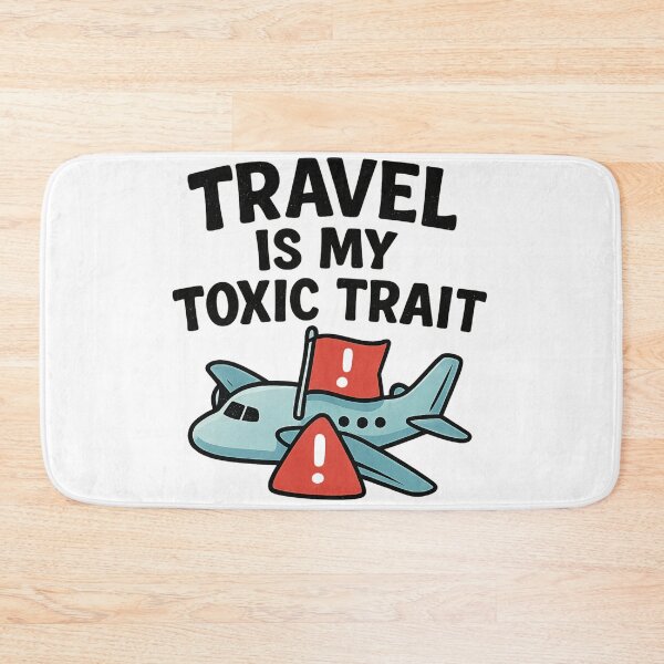 Item preview, Travel Is My Toxic Trait Adventure Vintage Travel designed and sold by Retro-Anime9.
