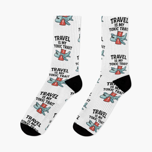 Item preview, Travel Is My Toxic Trait Adventure Vintage Travel designed and sold by Retro-Anime9.