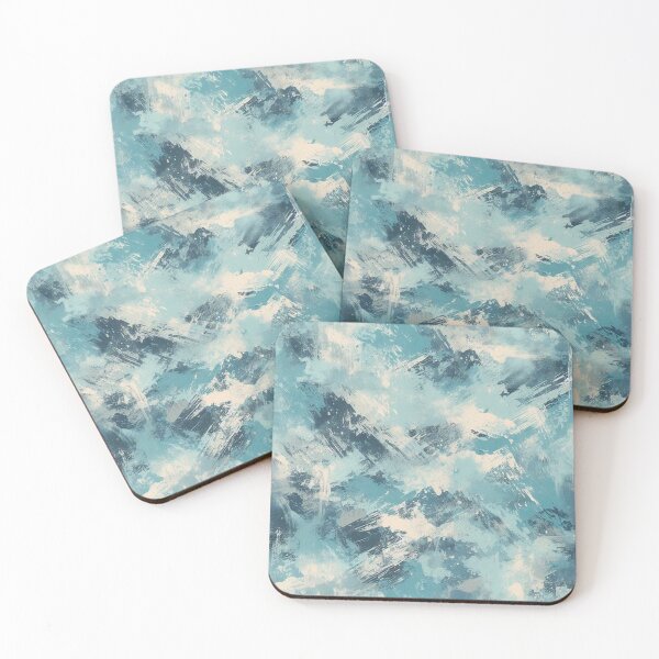 Item preview, Grungy Blue Abstract  designed and sold by Myra365Art.