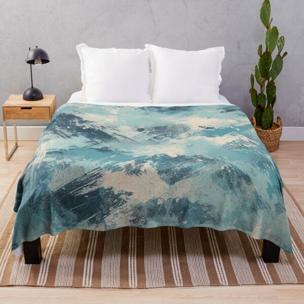 Item preview, Grungy Blue Abstract  designed and sold by Myra365Art.