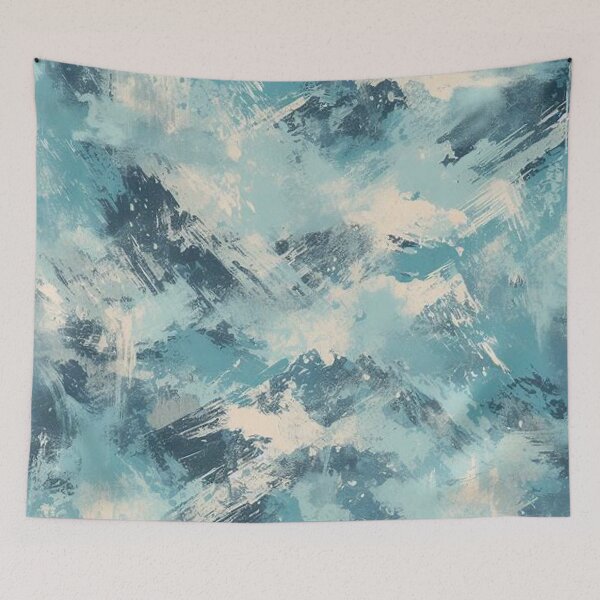 Item preview, Grungy Blue Abstract  designed and sold by Myra365Art.