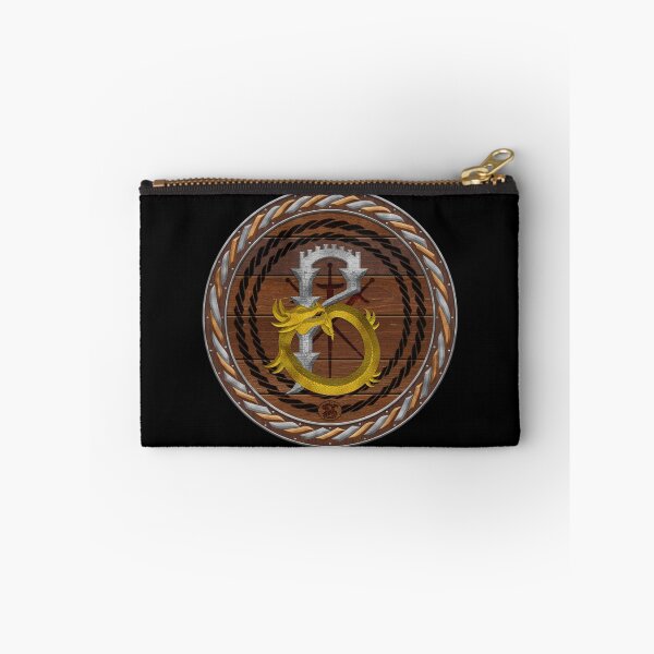 Item preview, Letter B of the Dragonfont Initial Capital Monogram on Shield Frame Silver and Copper 1 designed and sold by Swabcraft.