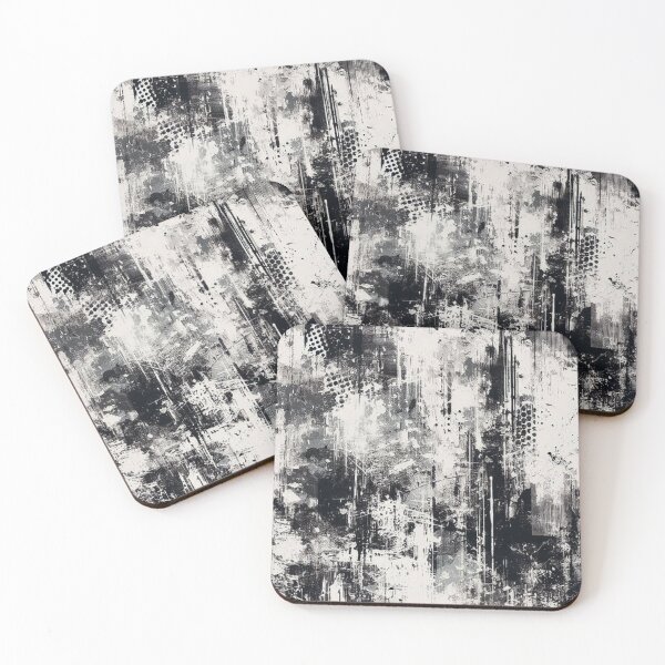 Item preview, Grungy Black Abstract  designed and sold by Myra365Art.
