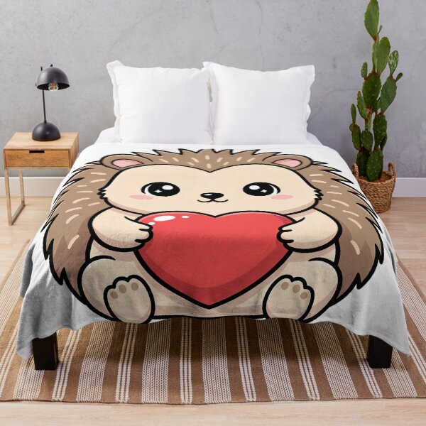 Item preview, Cute Kawaii Porcupine Holding Heart Cartoon Illustration designed and sold by Cute Stickers Machine.