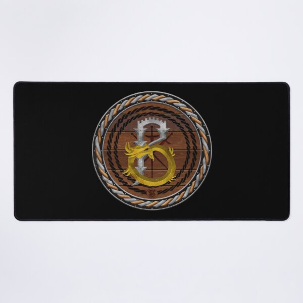 Item preview, Letter B of the Dragonfont Initial Capital Monogram on Shield Frame Silver and Copper 2 designed and sold by Swabcraft.