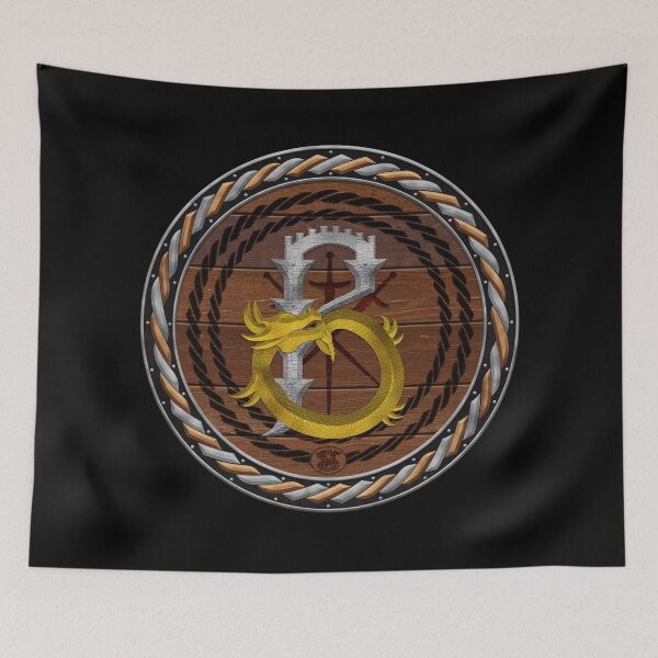 Item preview, Letter B of the Dragonfont Initial Capital Monogram on Shield Frame Silver and Copper 2 designed and sold by Swabcraft.
