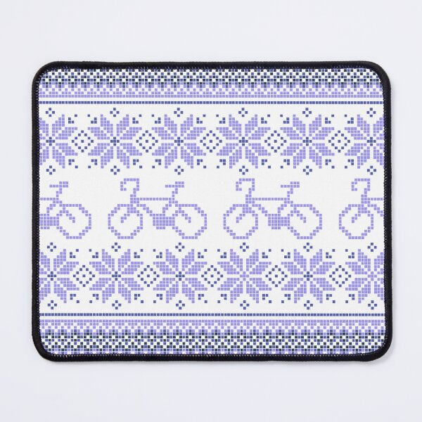 Item preview, Vintage Fair Isle Sweater Blue Bikes designed and sold by katecrashed.