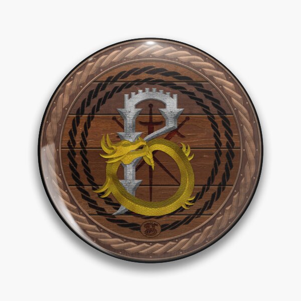 Item preview, Letter B of the Dragonfont Initial Capital Monogram on Round Shield Frame Wood 1 designed and sold by Swabcraft.