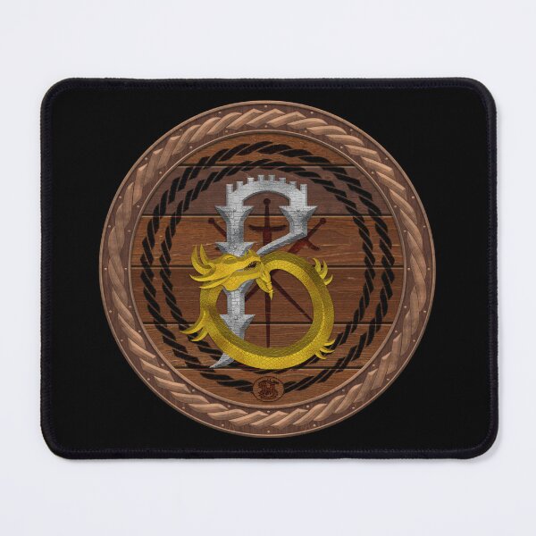 Item preview, Letter B of the Dragonfont Initial Capital Monogram on Round Shield Frame Wood 1 designed and sold by Swabcraft.