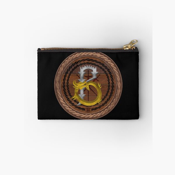 Item preview, Letter B of the Dragonfont Initial Capital Monogram on Round Shield Frame Wood 1 designed and sold by Swabcraft.