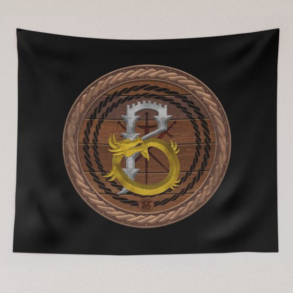 Item preview, Letter B of the Dragonfont Initial Capital Monogram on Round Shield Frame Wood 1 designed and sold by Swabcraft.