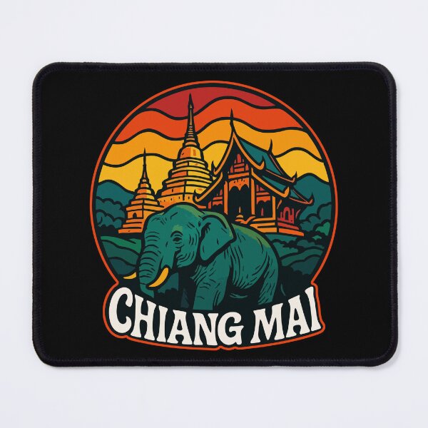 Item preview, Chiang Mai Thailand Retro Travel designed and sold by TomFrontierArt.