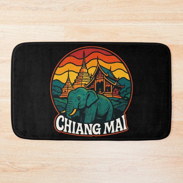 Item preview, Chiang Mai Thailand Retro Travel designed and sold by TomFrontierArt.