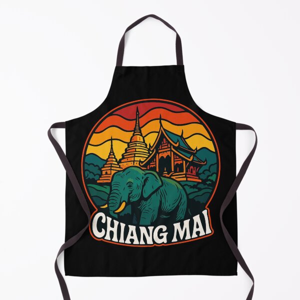 Item preview, Chiang Mai Thailand Retro Travel designed and sold by TomFrontierArt.