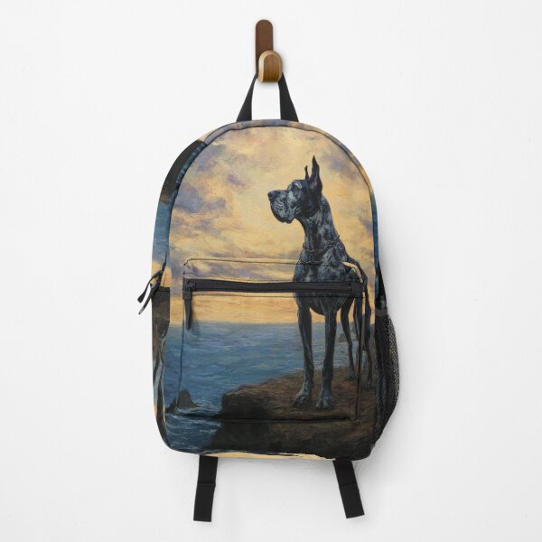 Item preview, A noble Great Dane standing proudly on a cliff overlooking the sea, Dogs in Motion designed and sold by CDC40.