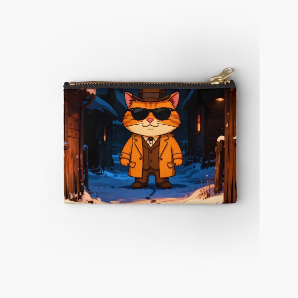 Item preview, Master Cat Stands Guard Under the Moonlight – Winter Mystery Begins designed and sold by SmartDesigner-.
