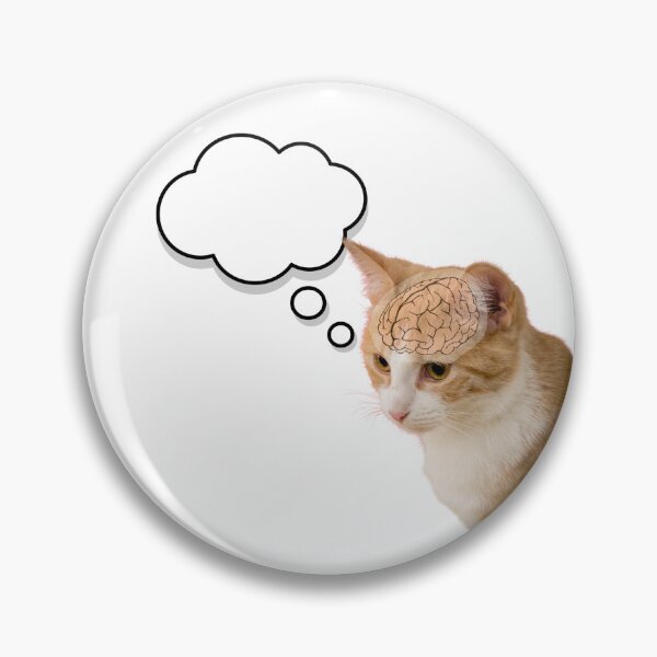 Item preview, Overthinking Cat (No Thoughts) designed and sold by Wholesome-Fox.