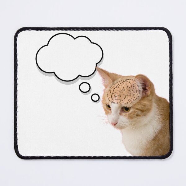 Item preview, Overthinking Cat (No Thoughts) designed and sold by Wholesome-Fox.