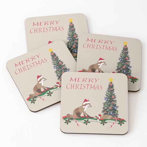 Item preview, Christmas Design, Illustration, Momma and Baby foxes designed and sold by Sandra O'Toole.