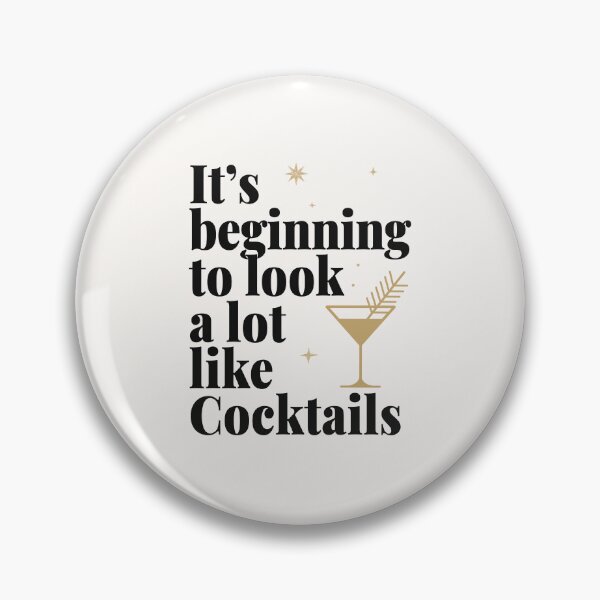 Item preview, It’s beginning to look a lot like cocktails party design designed and sold by It's all about SHE.