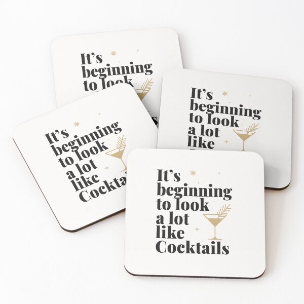 Item preview, It’s beginning to look a lot like cocktails party design designed and sold by It's all about SHE.
