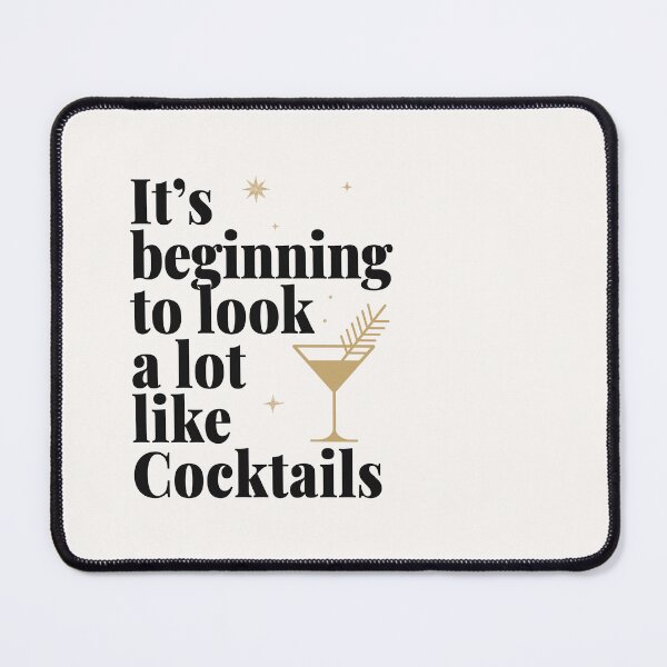 Item preview, It’s beginning to look a lot like cocktails party design designed and sold by It's all about SHE.