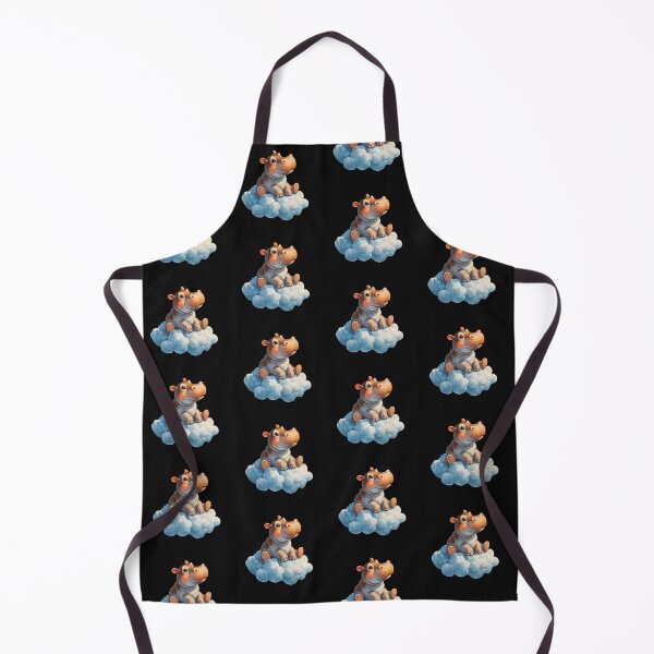 Item preview, Baby Hippo Sitting on a Fluffy Cloud designed and sold by Bluepineart.