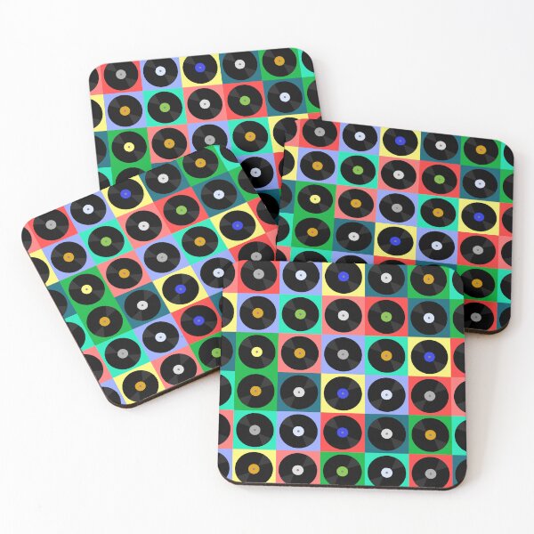 Item preview, Retro Vinyl Records Pop Art Grid designed and sold by DeeLulu.