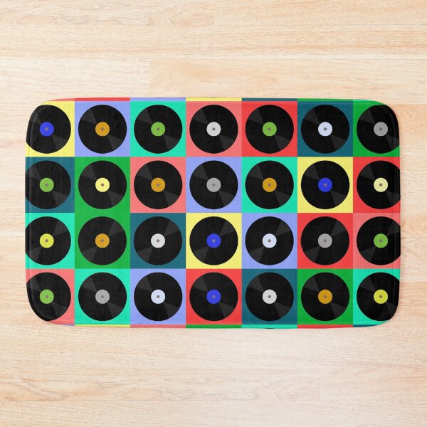 Item preview, Retro Vinyl Records Pop Art Grid designed and sold by DeeLulu.