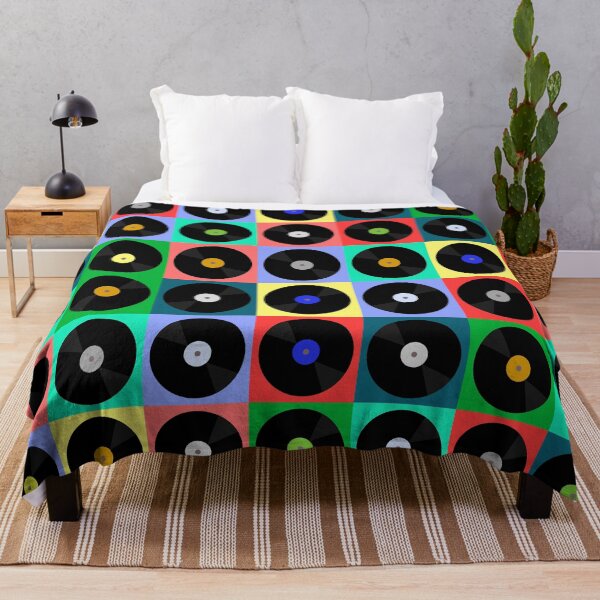 Item preview, Retro Vinyl Records Pop Art Grid designed and sold by DeeLulu.