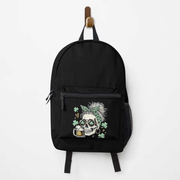 Item preview, St Patrick's Day Skull Shamrock Style designed and sold by LuminOrb.