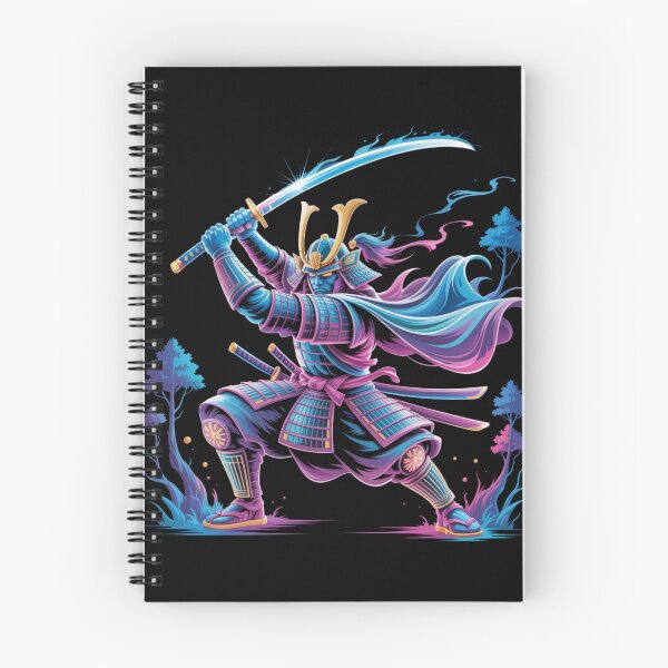 Item preview, Neon Abstract Samurai Warrior – Glowing Katana Art designed and sold by AndrewYoko.