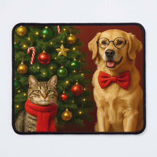 Item preview, Print "Festive pets" from the festive Christmas collection designed and sold by Felia001.