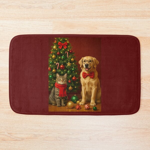 Item preview, Print "Festive pets" from the festive Christmas collection  designed and sold by Felia001.