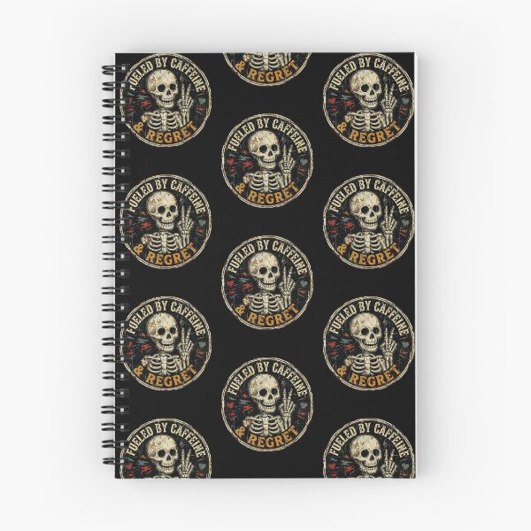 Item preview, Fueled by Caffeine and Regret - For Coffee Addicts designed and sold by zptees.