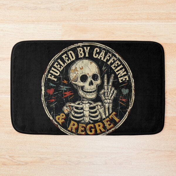 Item preview, Fueled by Caffeine and Regret - For Coffee Addicts designed and sold by zptees.
