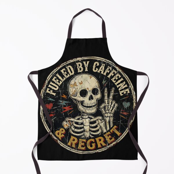 Item preview, Fueled by Caffeine and Regret - For Coffee Addicts designed and sold by zptees.